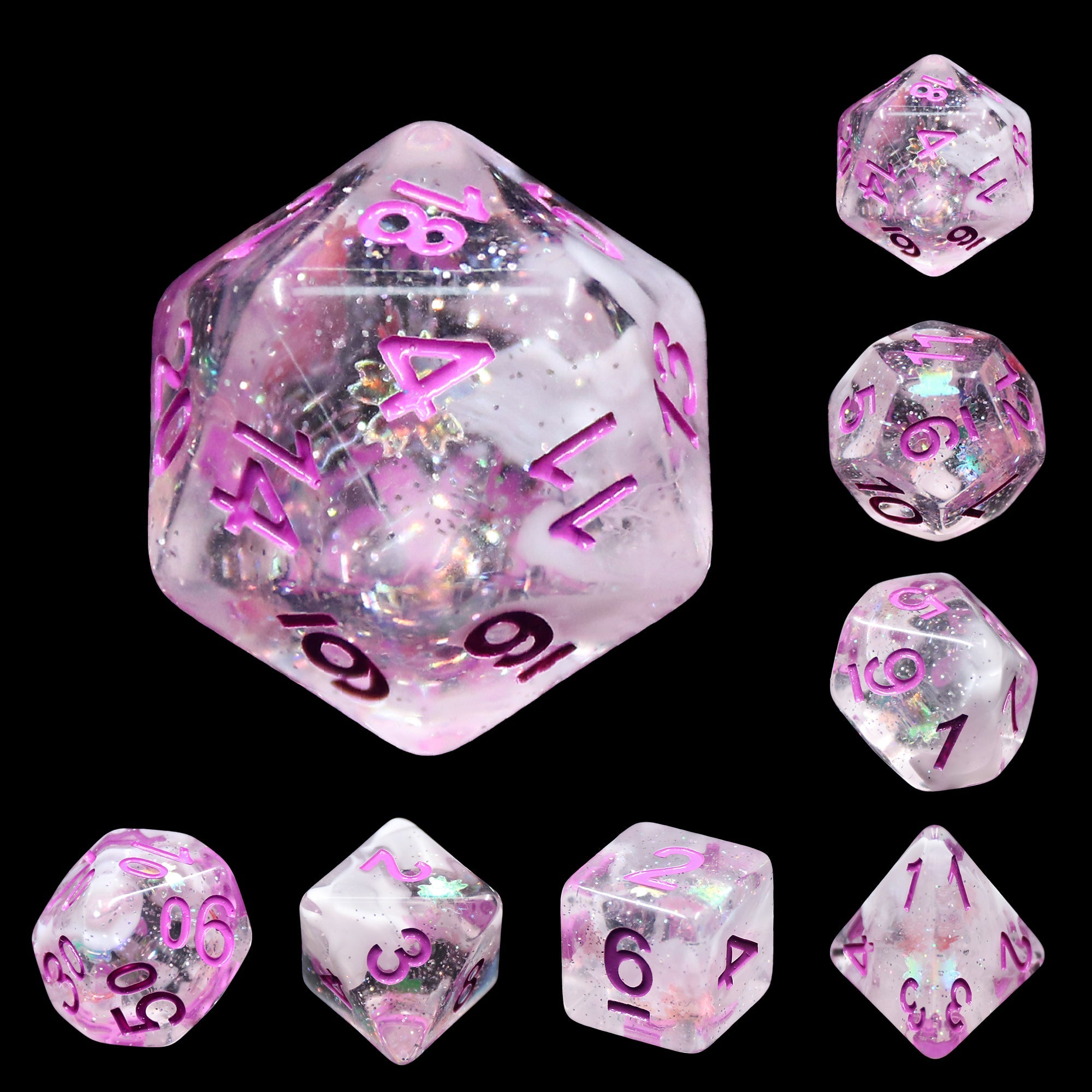 A&H Dice: Pink Memory - Poly 7 Die Set