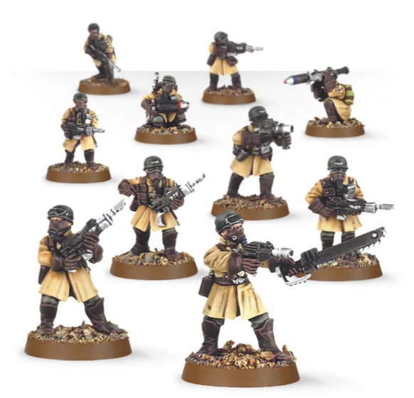 Warhammer 40,000: Astra Militarum - Steel Legion Squad