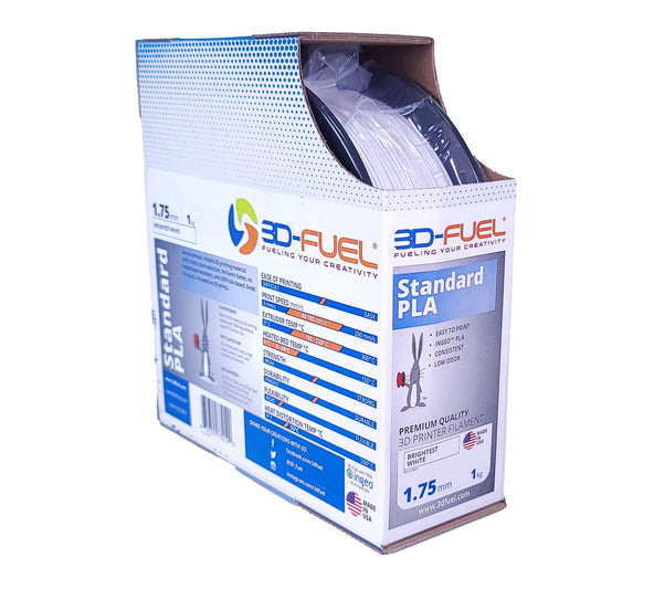3D-Fuel: PLA Filament - Brightest White 1.75mm