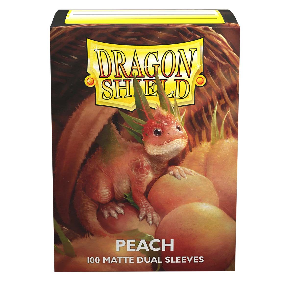 Dragon Shield: Standard 100ct Sleeves - Peach (Dual Matte) - Image 2