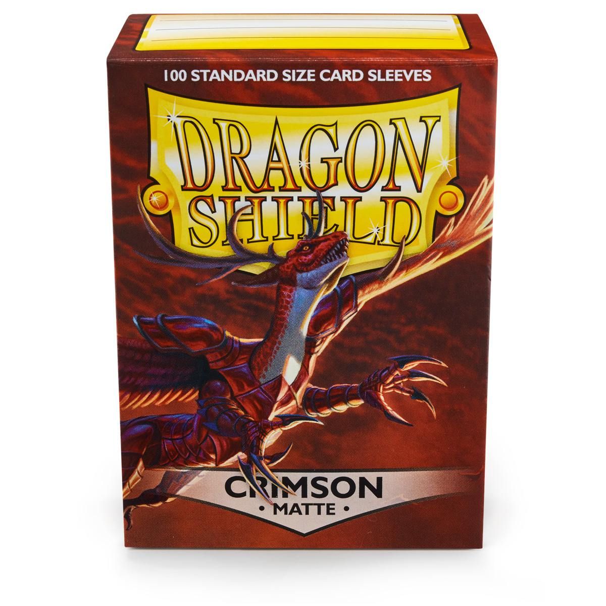 Dragon Shield: Standard 100ct Sleeves - Crimson (Matte) - Image 1