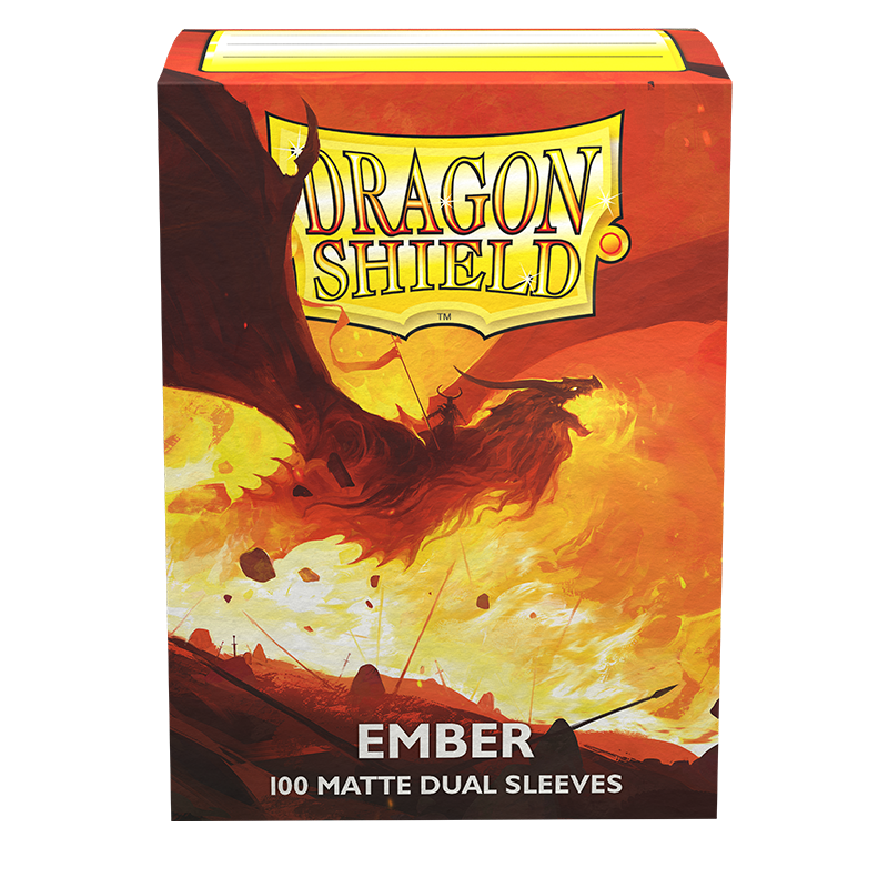 Dragon Shield: Standard 100ct Sleeves - Ember (Dual Matte) - Image 2