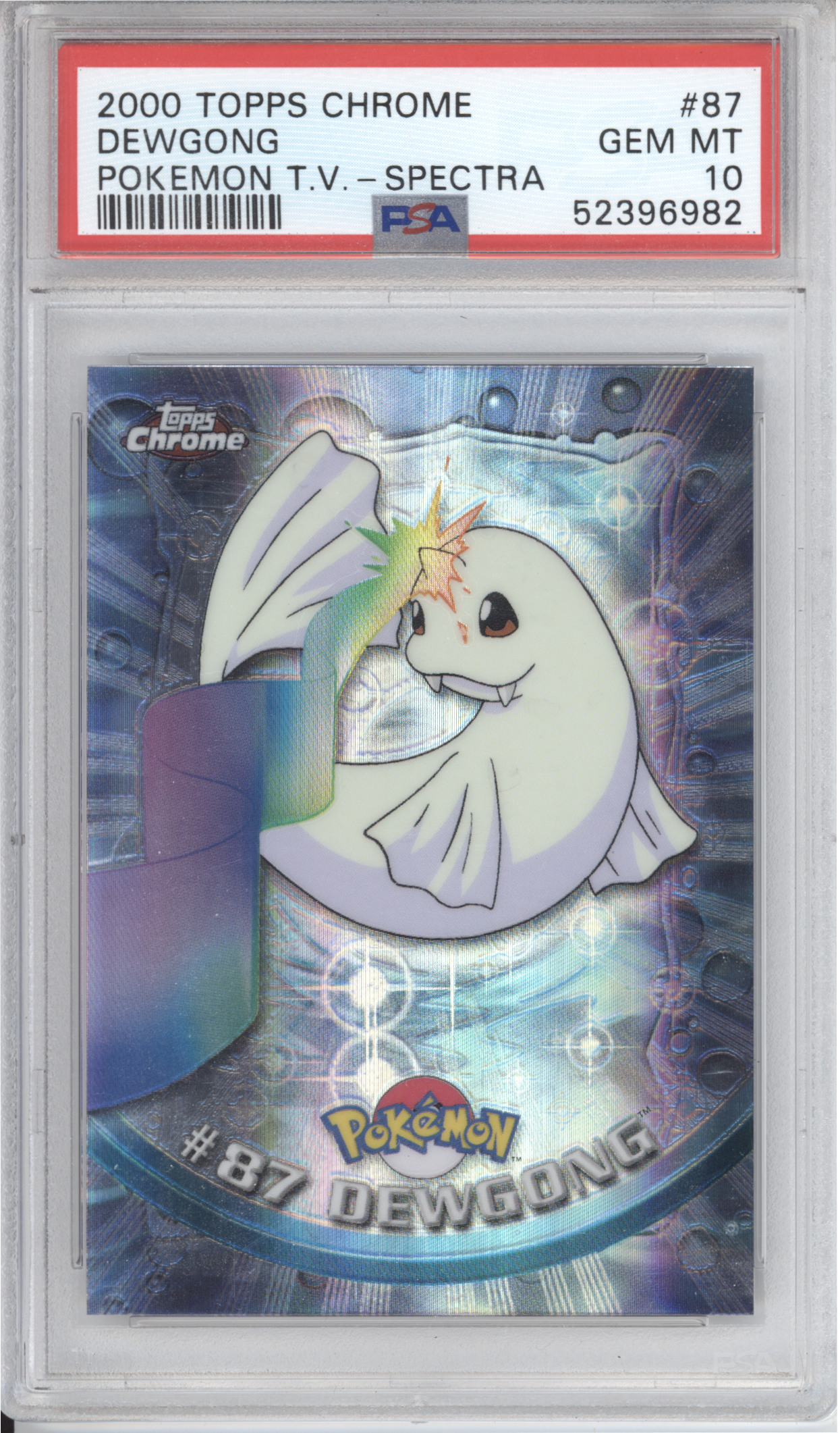 Dewgong Topps Chrome Spectra PSA 10