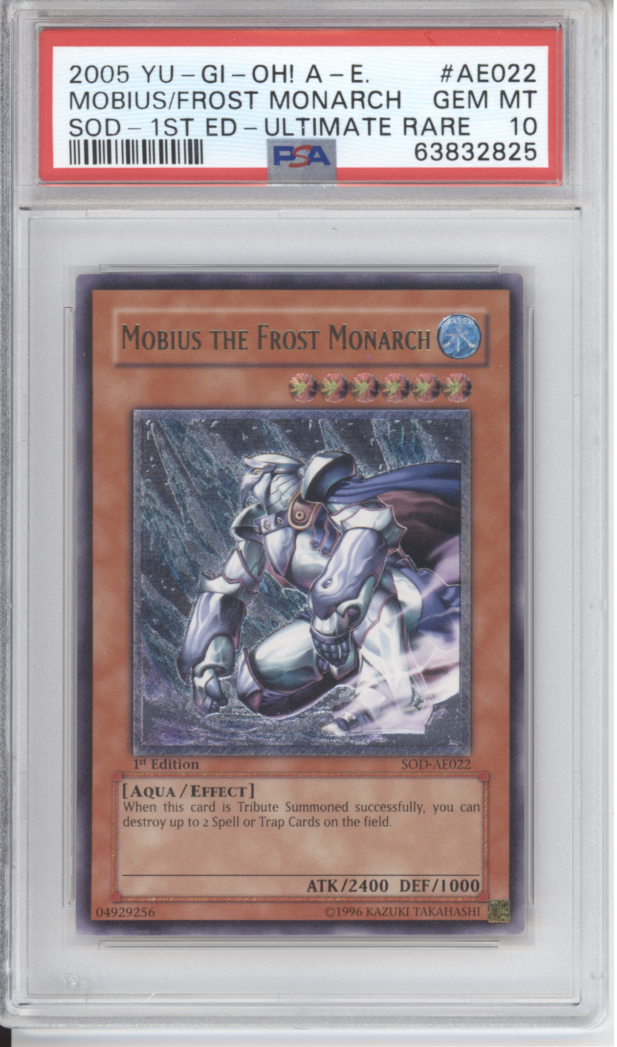 Mobius the Frost Monarch Ultimate Rare 1st AE PSA 10