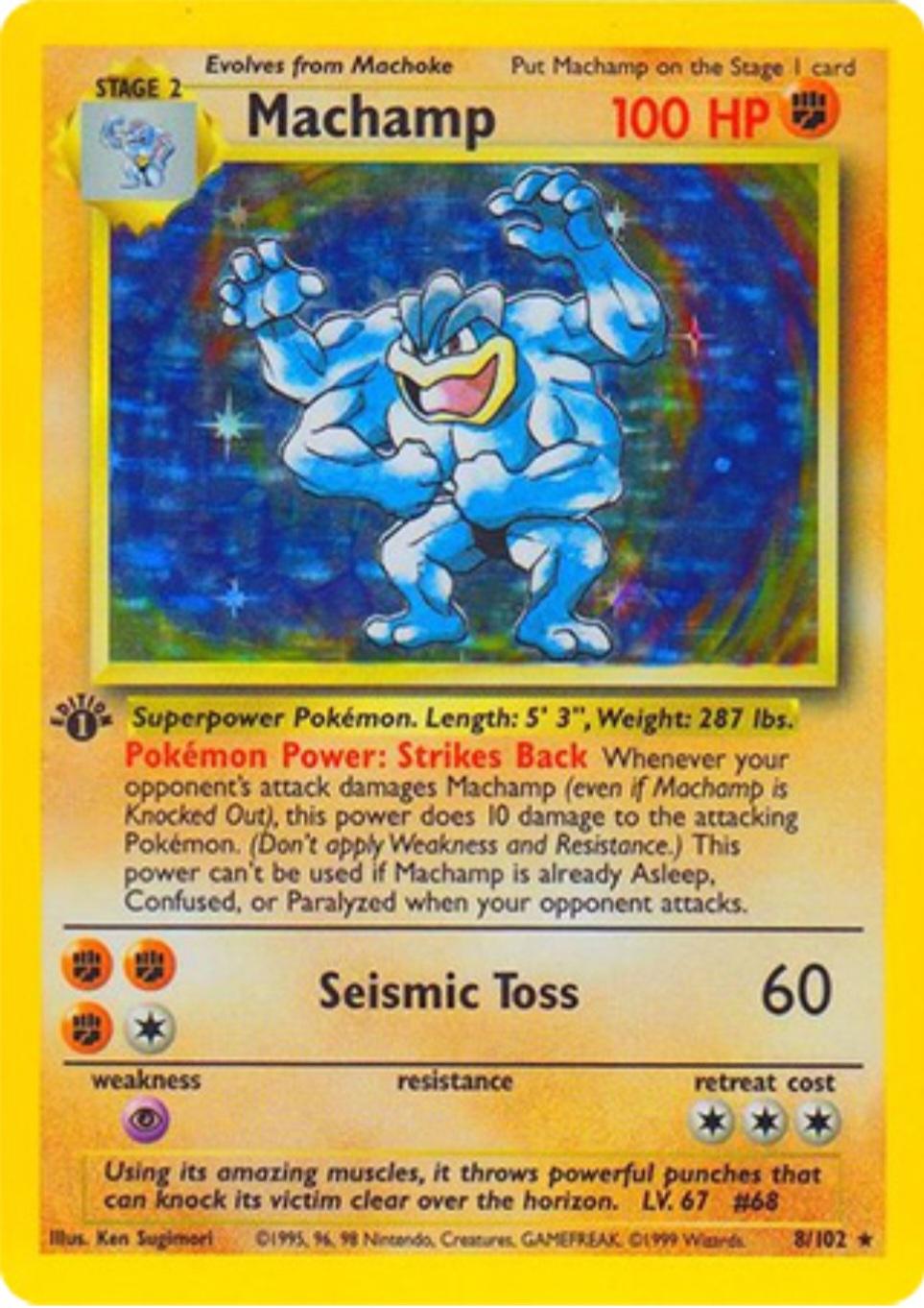 Graded - Pokemon - PSA 9 Machamp 8/102