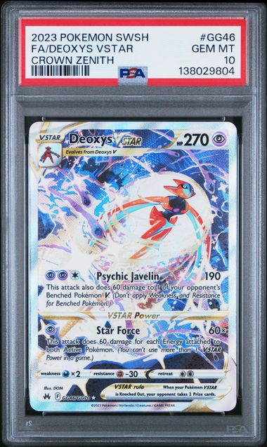 Graded - Pokemon - PSA 10 Deoxys VStar GG46/GG70