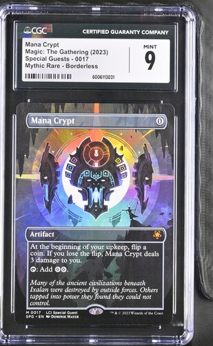 CGC Graded 9 - Mana Crypt [MTG] | Kobold's Keep
