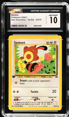 Sentret 63/75 1st Edition CGC 10 Gem Mint