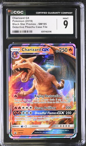 Charizard GX SM195 CGC 9 Mint