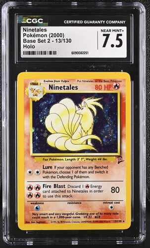 Ninetales 13/130 CGC 7.5 Near Mint+ - Image 1