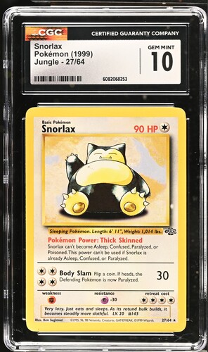 Snorlax 27/64 CGC 10 Gem Mint