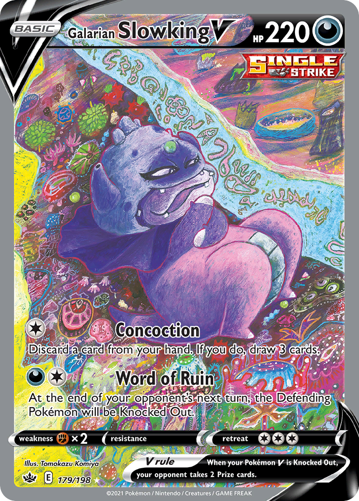 pokemon slowking card Galarian V - 178/198 - Full Art Ultra Rare - Sword & Shield Ultra Rare Card Type RECORD SALE: We just sold