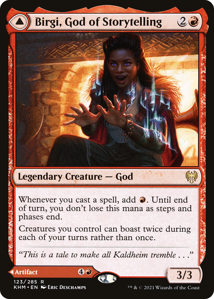 Birgi, God of Storytelling // Harnfel, Horn of Bounty (123/285) - Image 1