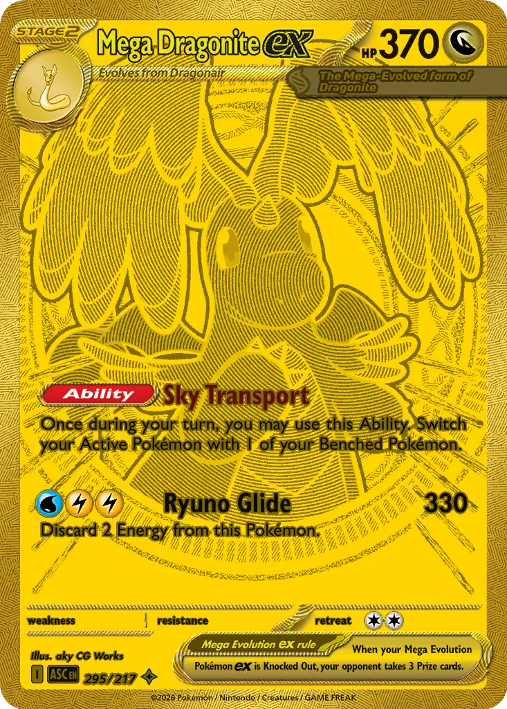 pokemon card mega dragonite Mega Dragonite ex | Ascended Heroes
