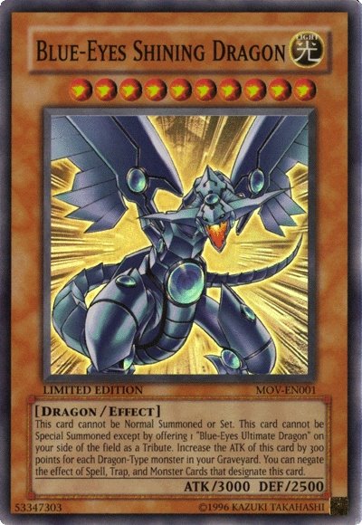 Blue-Eyes Shining Dragon (MOV-EN001)