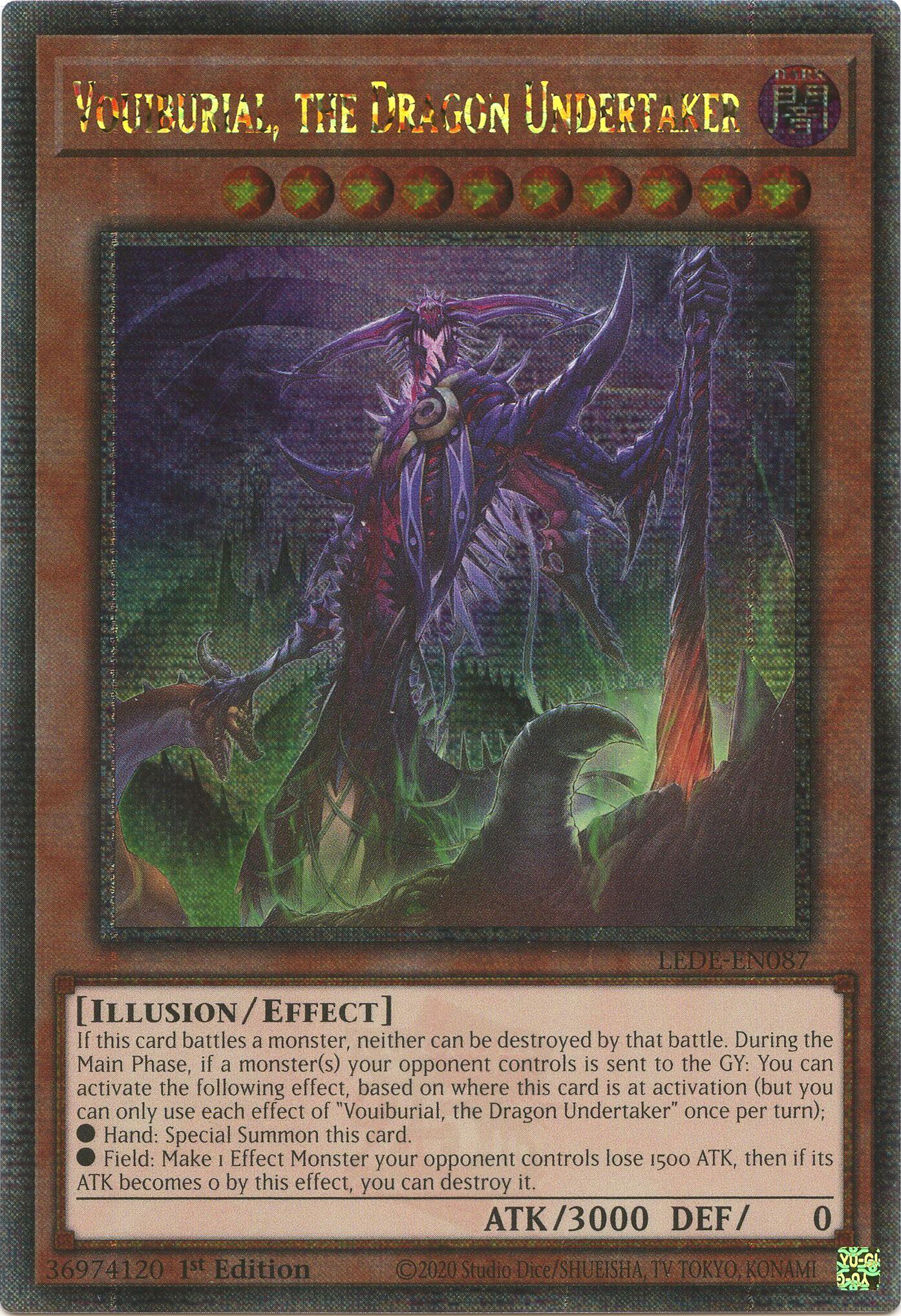 Vouiburial, the Dragon Undertaker (LEDE-EN087 - Quarter Century Secret Rare)