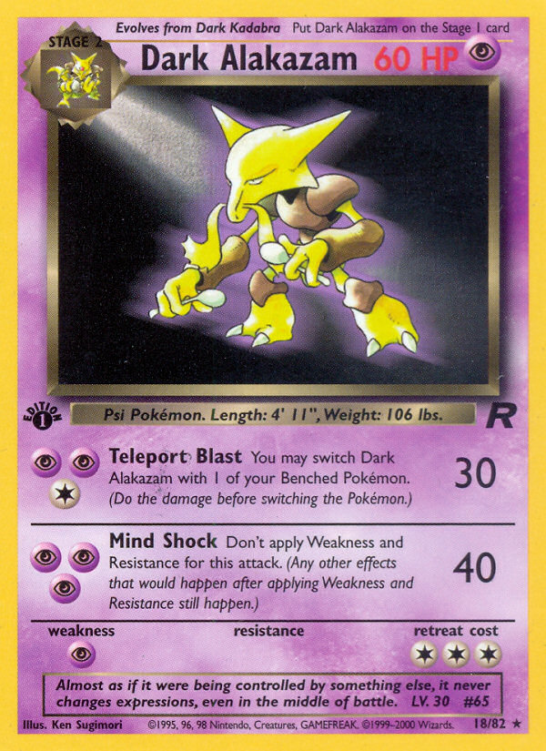 Dark Alakazam (18/82)