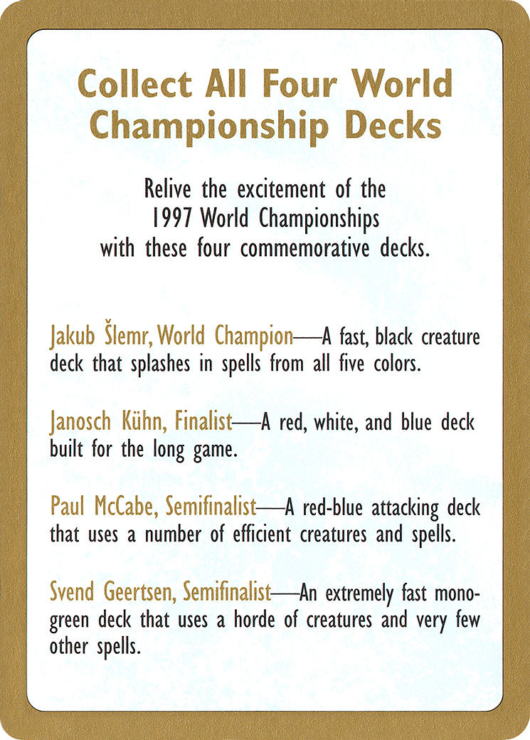 1997 World Championships Ad