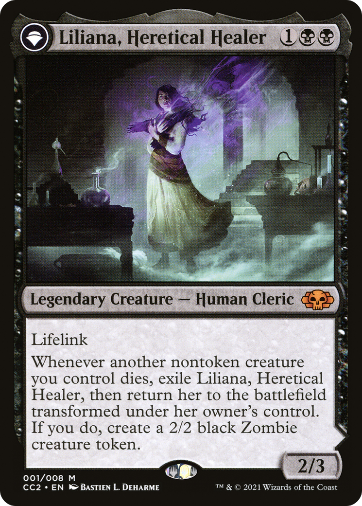 Liliana, Heretical Healer // Liliana, Defiant Necromancer (001/008) - Image 1