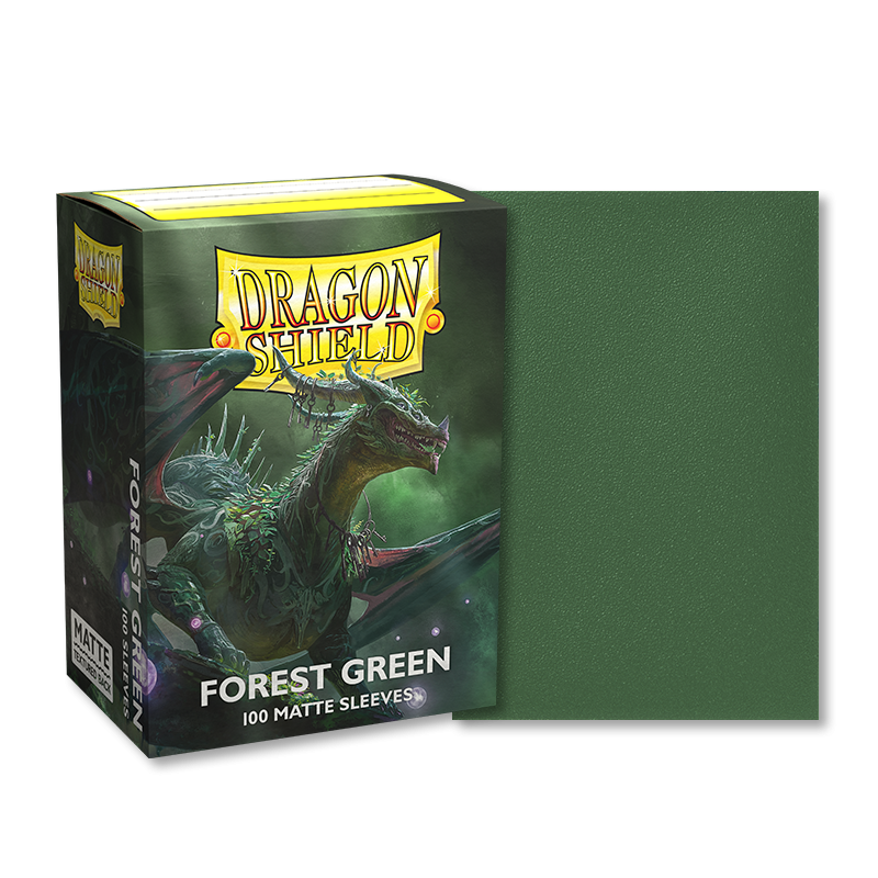 Dragon Shield: Standard 100ct Sleeves - Forest Green (Matte) - Image 3