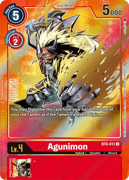Agunimon (BT4-011 — Alternate Art)