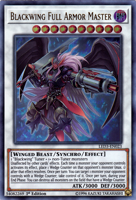 Blackwing Full Armor Master (LED3-EN023)
