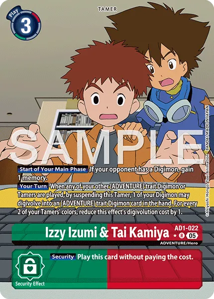 Izzy Izumi & Tai Kamiya (AD1-022 — Alternate Extended Art)