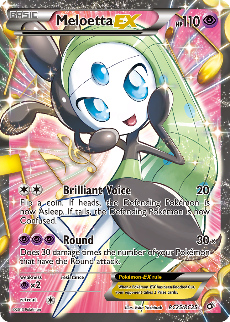 Meloetta EX (RC25/RC25 — Full Art)