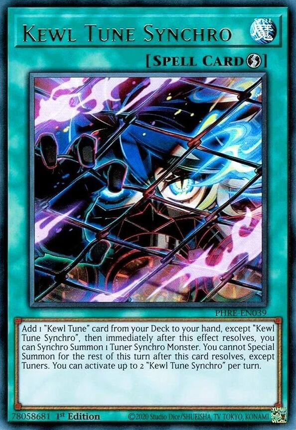 YuGiOh Phantom Revenge Ultra Rare Kewl Tune Synchro Phre-en039