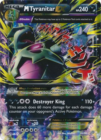 M Tyranitar EX (43/98 — Oversized)