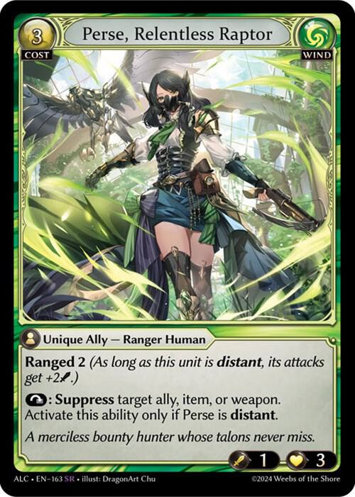 Perse, Relentless Raptor