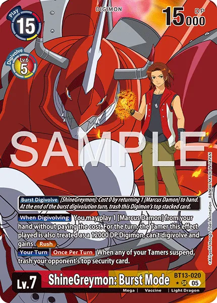 ShineGreymon: Burst Mode (BT13-020 — Alternate Extended Art)