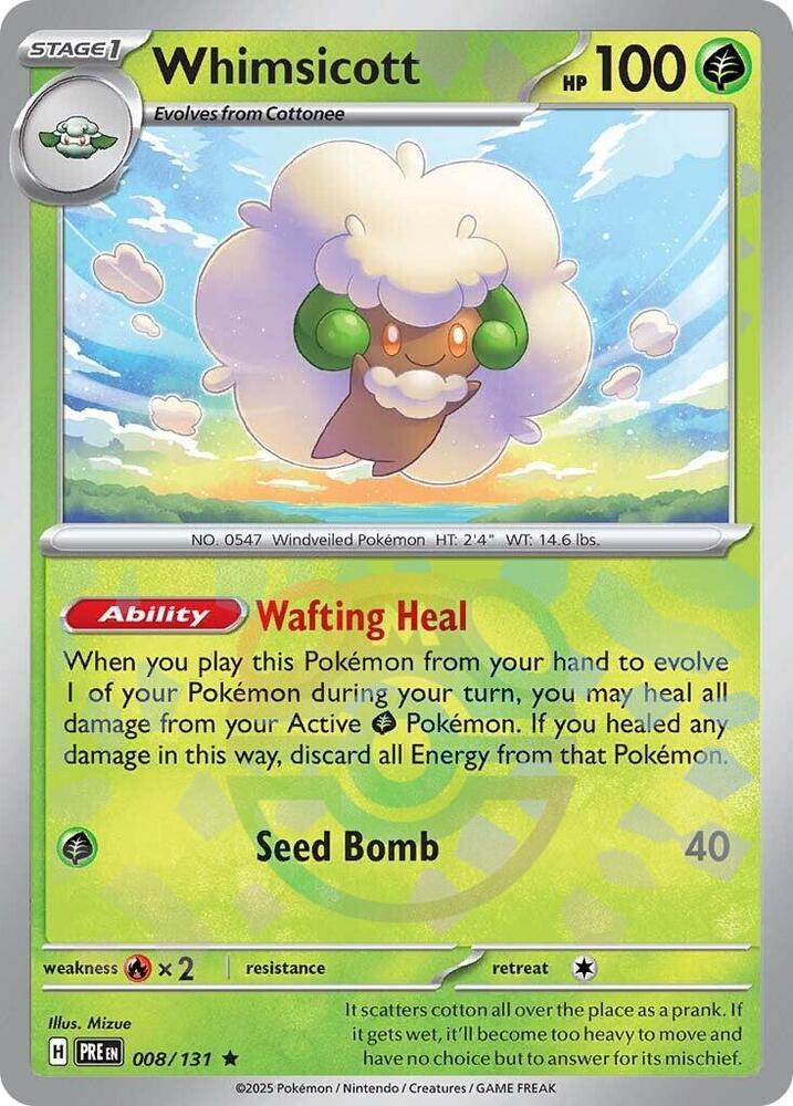Whimsicott (008/131 — Master Ball Pattern)