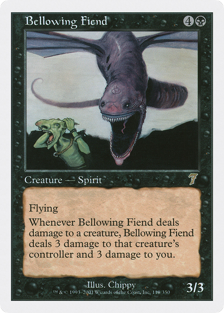 Bellowing Fiend (119/350 — White Border)