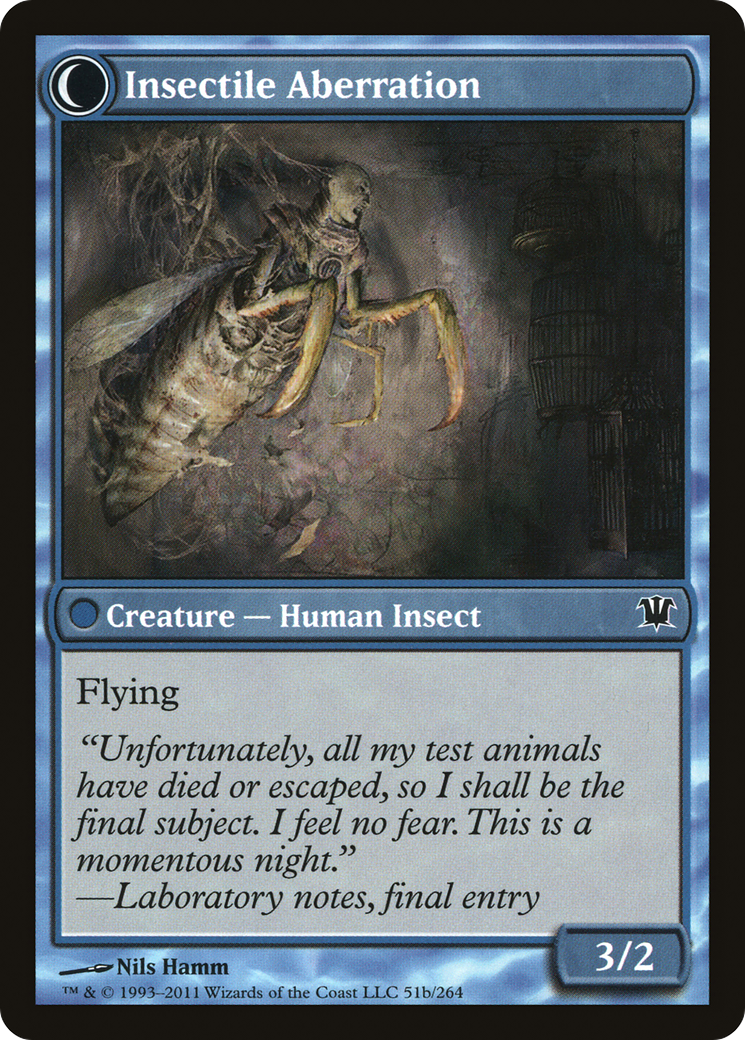 Delver of Secrets // Insectile Aberration (51/264) - Image 2