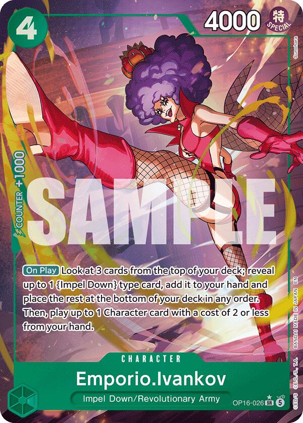 one piece card game ivankov ST13-005 R Parallel Emporio UC Number Emporio.Ivankov (OP16-044)  The Time