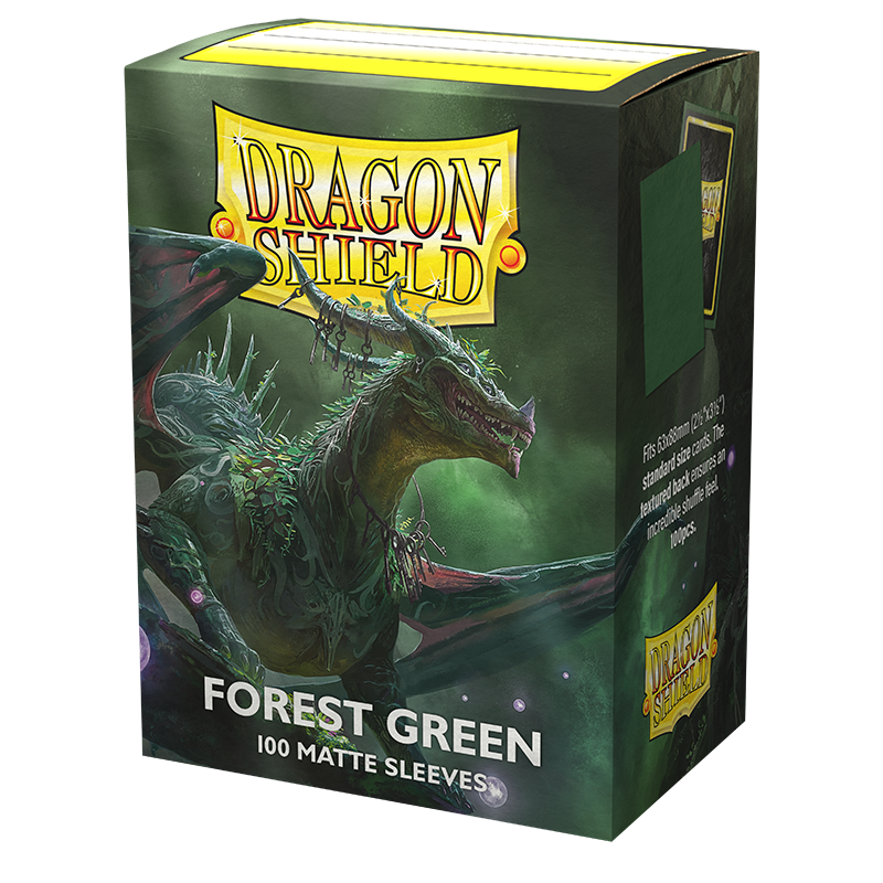 Dragon Shield: Standard 100ct Sleeves - Forest Green (Matte) - Image 1