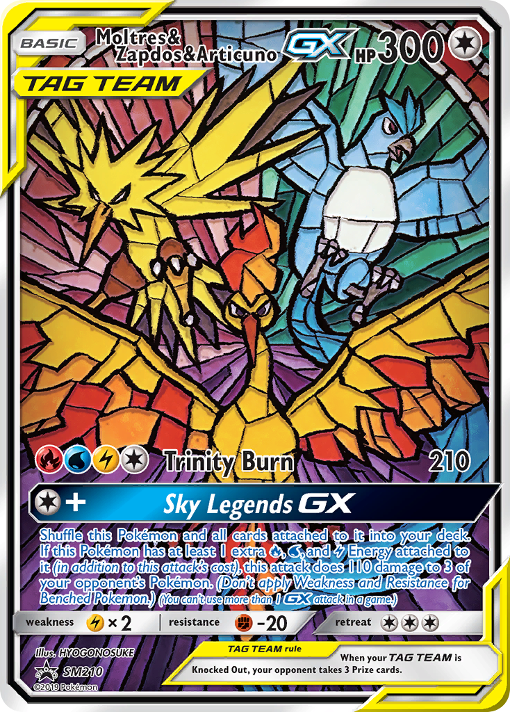 Moltres & Zapdos & Articuno GX (SM210)