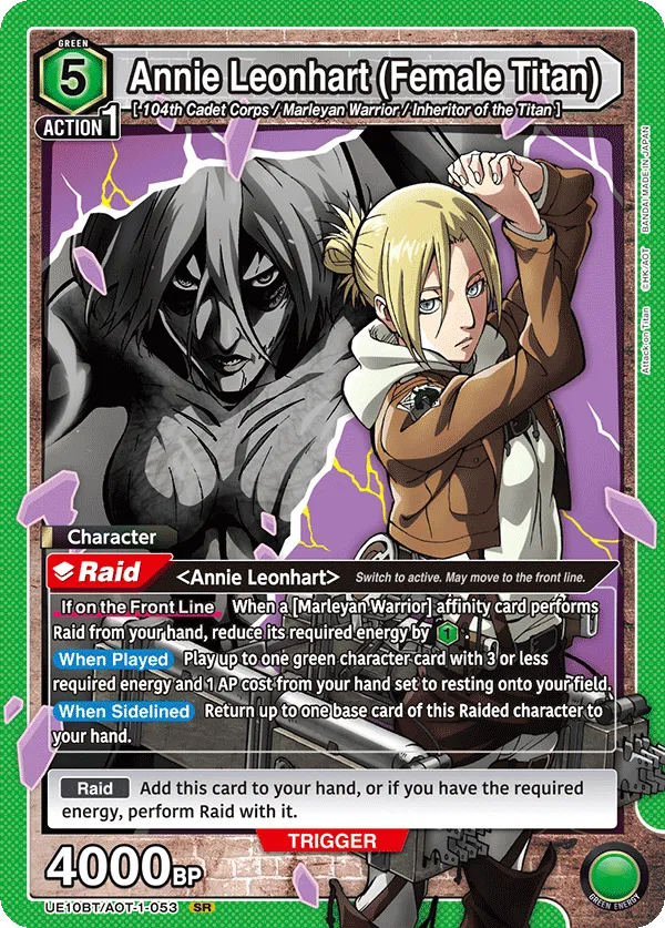 Annie Leonhart (Female Titan) (UE10BT/AOT-1-053 — SR)