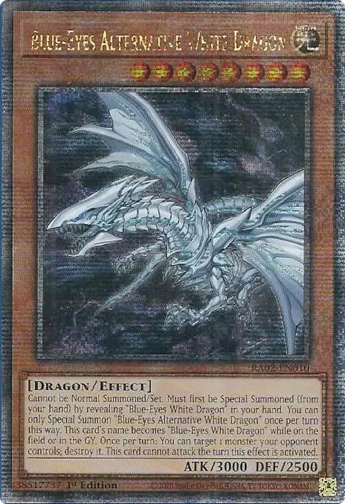 Blue-Eyes Alternative White Dragon (RA02-EN010 - Quarter Century Secret Rare)