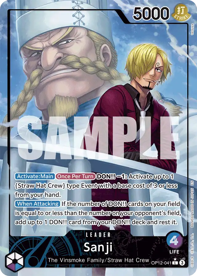 Sanji (OP12-041 — Alternate Art)