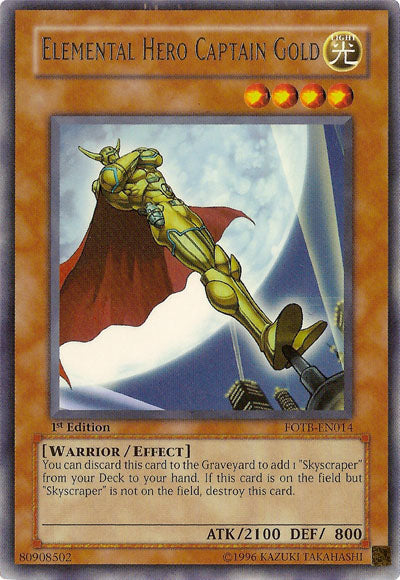 Elemental Hero Captain Gold (FOTB-EN014)