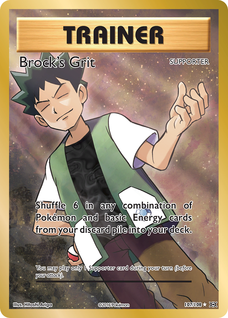 Brock's Grit (107/108 — Full Art)