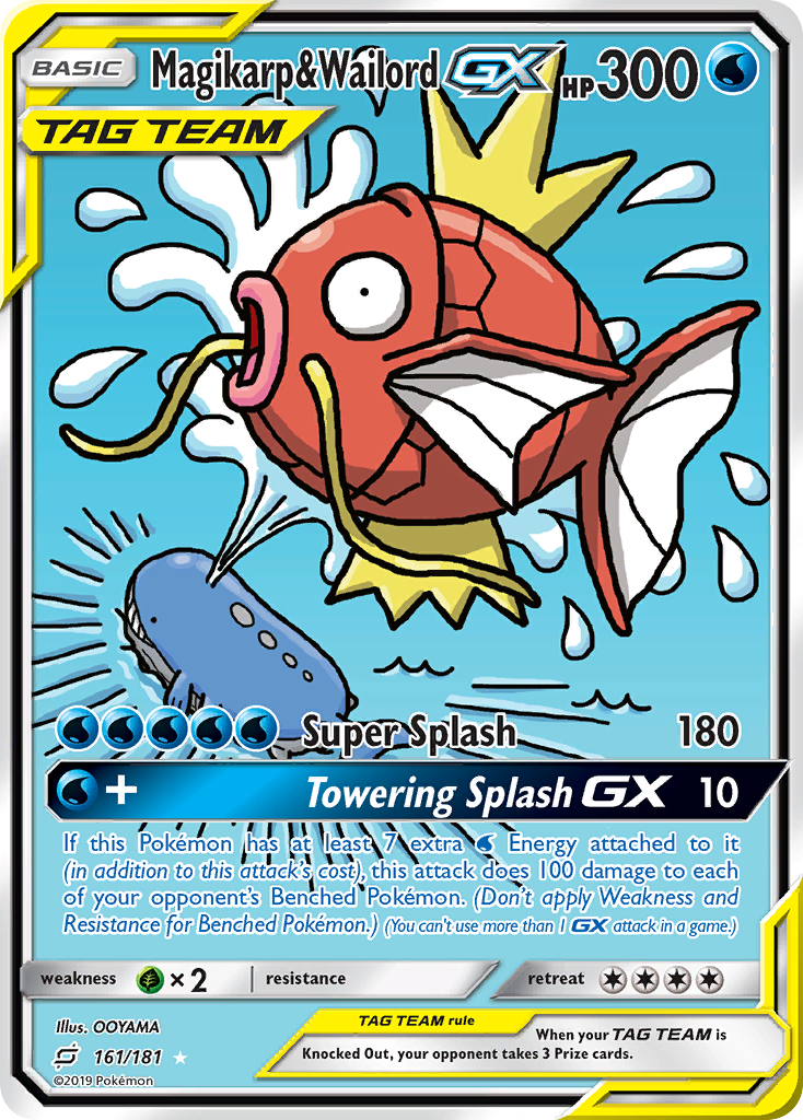 その他 Magikarp & Wailord GX Pokemon 161/181 Magikarp & Wailord GX (161/181 — Full Art) | Game & Company