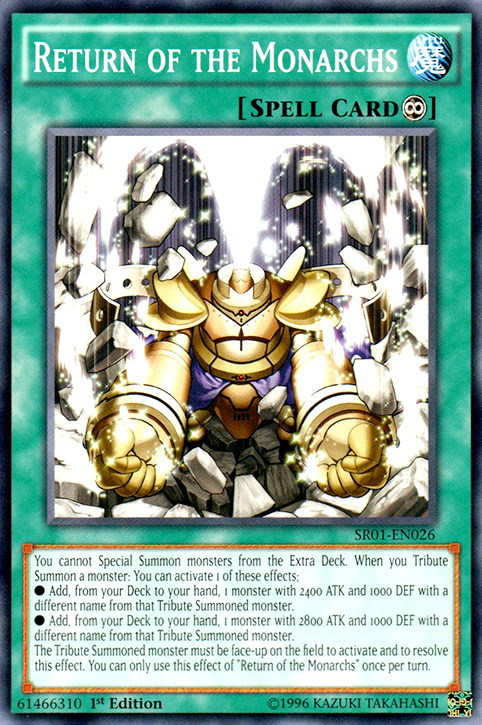 monarch yugioh cards YU-GI-OH! - The Monarchs Erupt (SR01-EN038) - Structure Deck: Emperor of Darkness - Edition Mint / near mint condition trading card Yu-Gi-Oh! Card DUEA-EN066 The Monarchs
