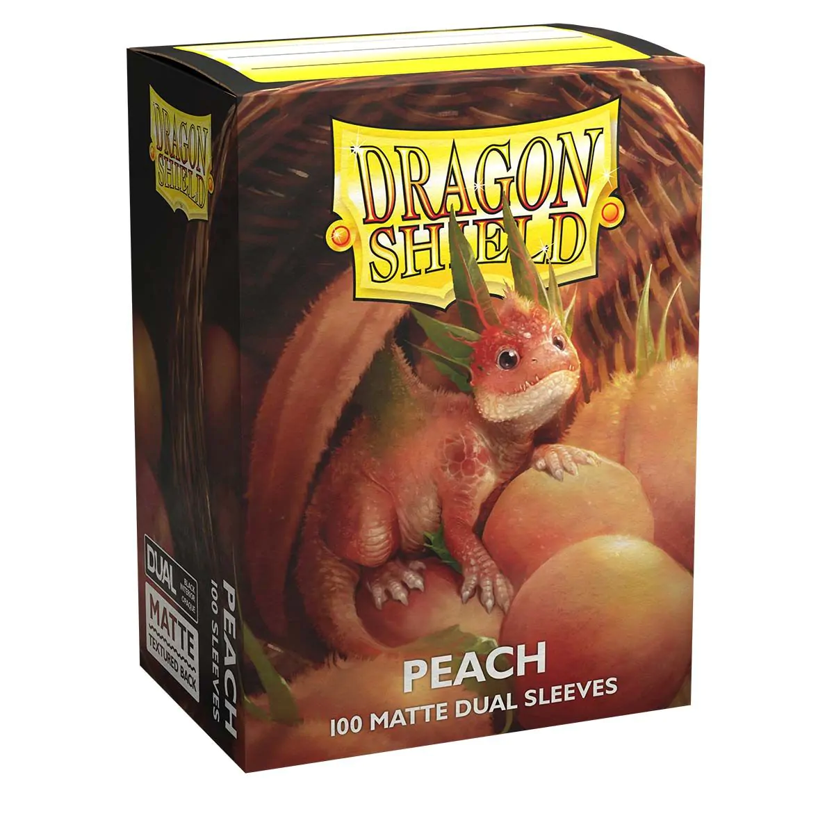 Dragon Shield: Standard 100ct Sleeves - Peach (Dual Matte) - Image 4