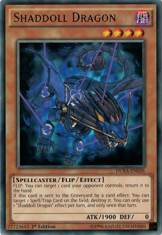 shaddoll yugioh cards Yu-Gi-Oh! Trading Cards: Showdown Structure Deck Powered by the incredible Shaddoll Fusion Spell Card that lets you Fusion Summon using monsters in your Deck Shaddoll Dragon (DUEA-EN026) | Alpha