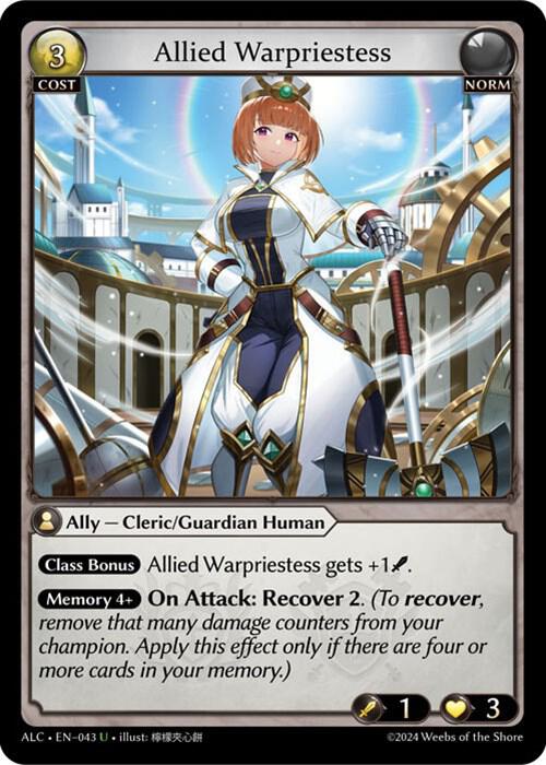 Allied Warpriestess PR SLC CN-001 ① Allied Warpriestess (043) | Kobold's Keep