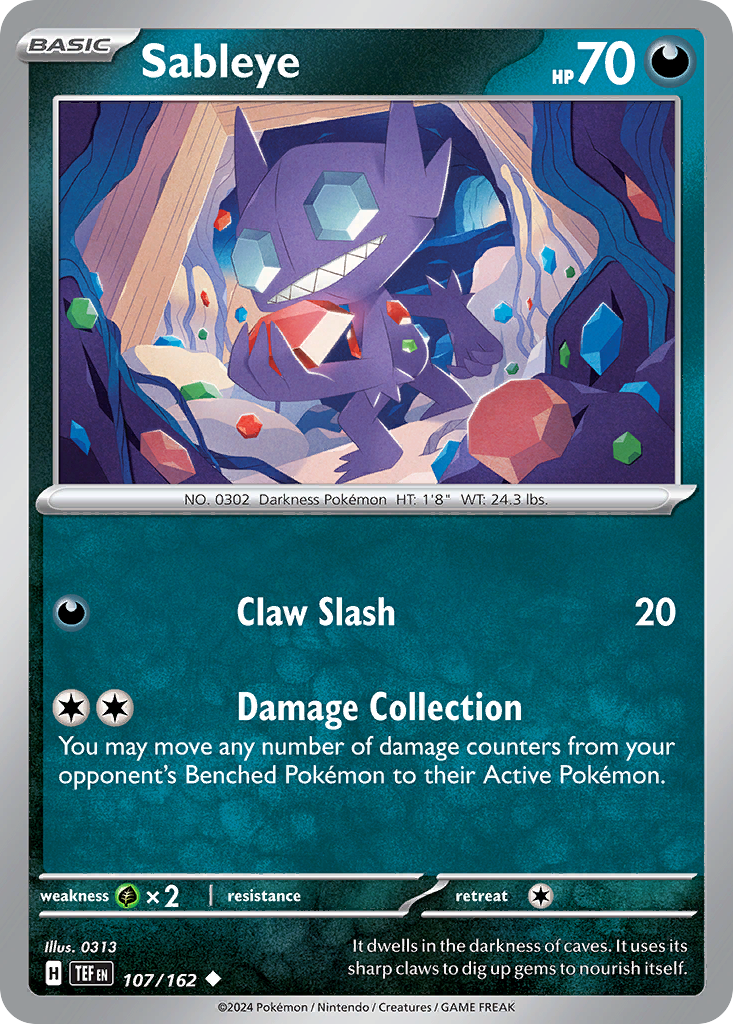 pokemon card sableye Sableye Mega Rising (B1) #101 Limitless TCG Pocket Database