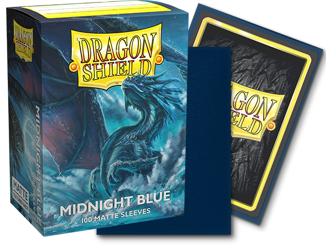 Dragon Shield: Standard 100ct Sleeves - Midnight Blue (Dual Matte) - Image 2